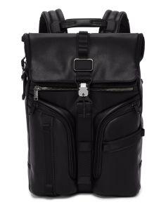 Sac à dos en cuir TUMI Alpha Bravo Surveillance Black, référence 156490-1041