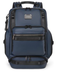 Sac à dos toile enduite TUMI Alpha Bravo Renegade Navy Coated Canvas, référence 156508-A758