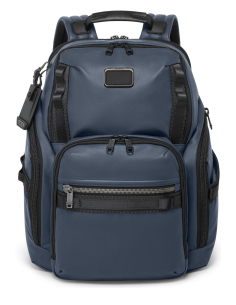 Sac à dos toile enduite TUMI Alpha Bravo Search Navy Coated Canvas, référence 156503-A758