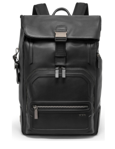 Sac à dos TUMI Harrison Osborn cuir Black Bombe, référence 154151-A608