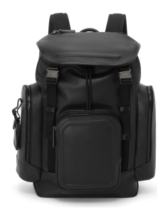 Sac à dos TUMI Harrison Small Griffen cuir Black Bombe, référence 159056-A608