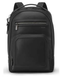 Sac à dos TUMI Harrison Warren cuir Black Bombe, référence 154129-A608