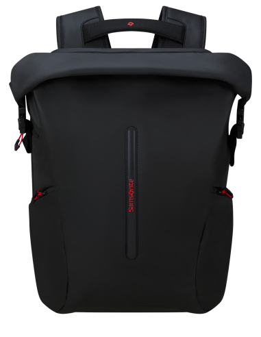 Sac à dos Rolltop L Samsonite Prodiver Noir, face, haut enroulé