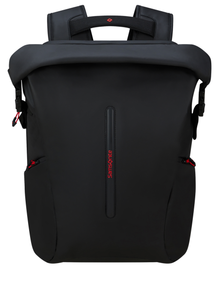Sac à dos Rolltop L Samsonite Prodiver Noir, face, haut enroulé