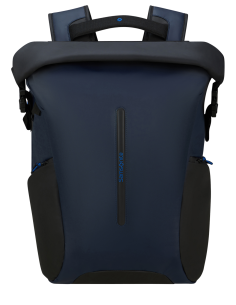 Sac à dos Rolltop L Samsonite Prodiver Blue Nights, face, haut enroulé