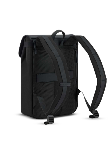 Kapten & Son Fyn All Black, dos rembourré et passant valise