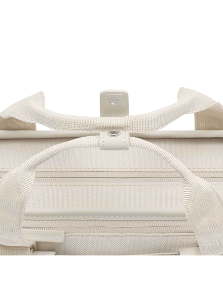 Kapten & Son Lindby Pro Sandstone, détail des anses et des fermetures