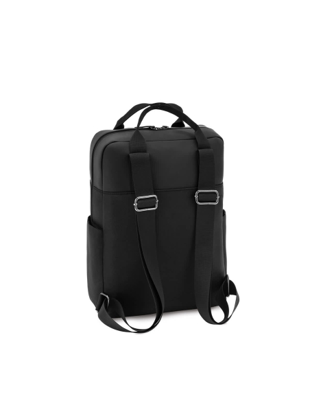 Kapten & Son Bergen Small All Black, vue arrière et bretelles réglables