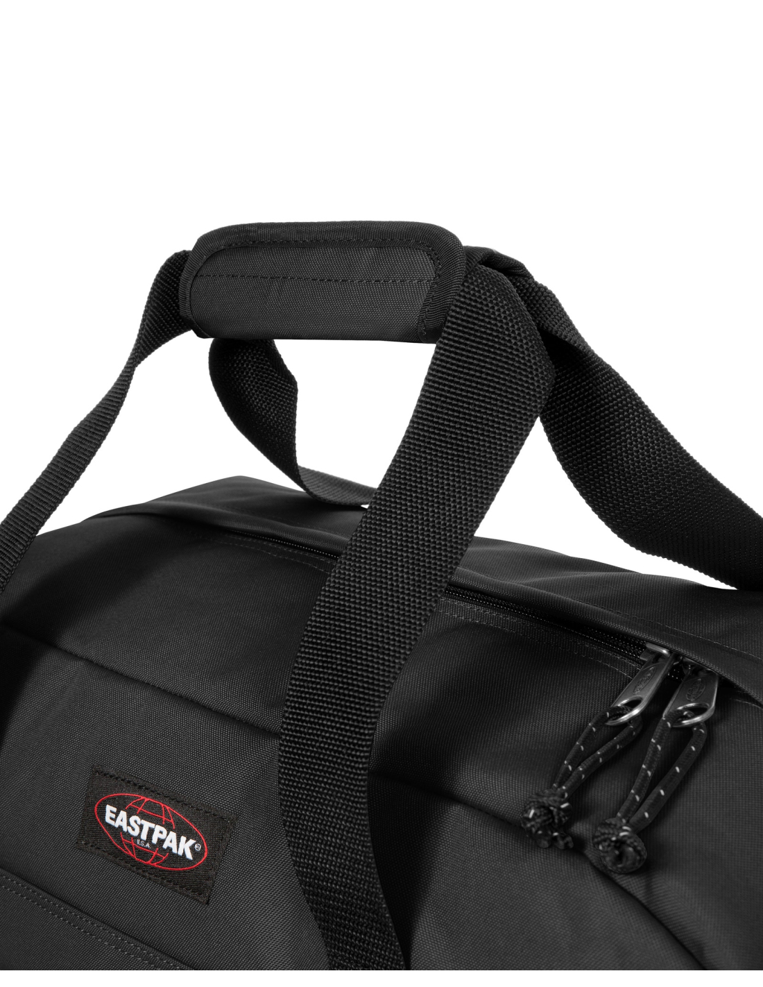 Eastpak Terminal+ Black, d&eacute;tail des poign&eacute;es et de leur prise rembourr&eacute;e