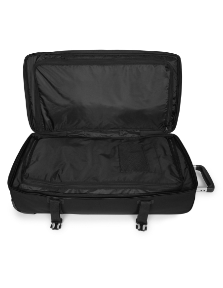 Eastpak Transit’r Plus L Black, intérieur ouvert avec deux compartiments