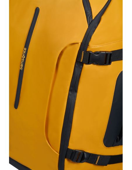 Sac à dos de voyage M 17,3 pouces Samsonite Ecodiver Jaune, détail des poches et sangles