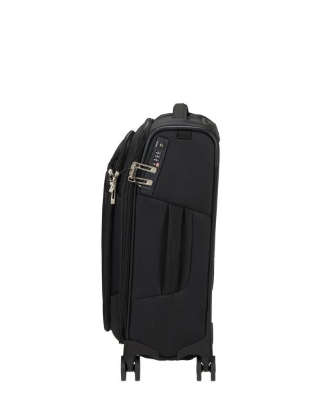 Valise cabine 55 x 40 cm Samsonite Respark Ozone Black, vue de profil