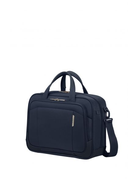 Sacoche ordinateur Samsonite Respark Bleu Nuit, vue de trois quarts