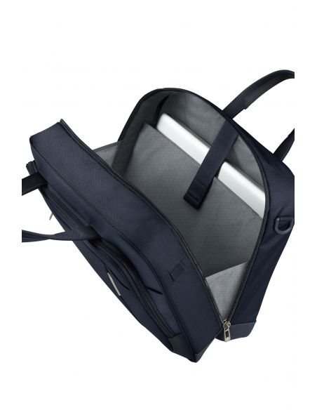 Sacoche ordinateur Samsonite Respark Bleu Nuit, compartiment ordinateur ouvert