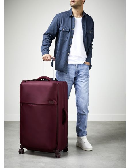 Valise très long séjour 79 cm Lipault Plume Bordeaux, valise accompagnée d’un voyageur