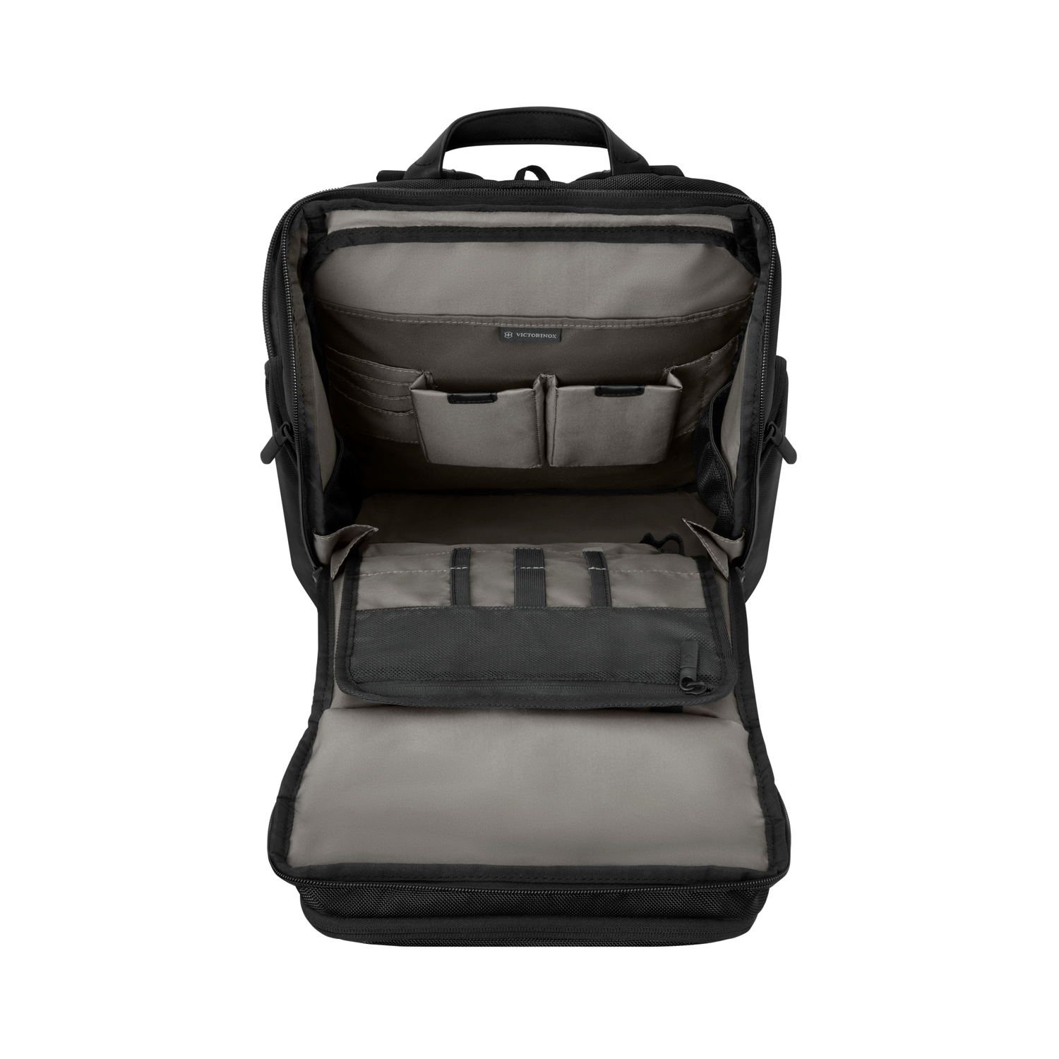 Compartiment et poches du sac &agrave; dos Fliptop Altmont Professional ouverts