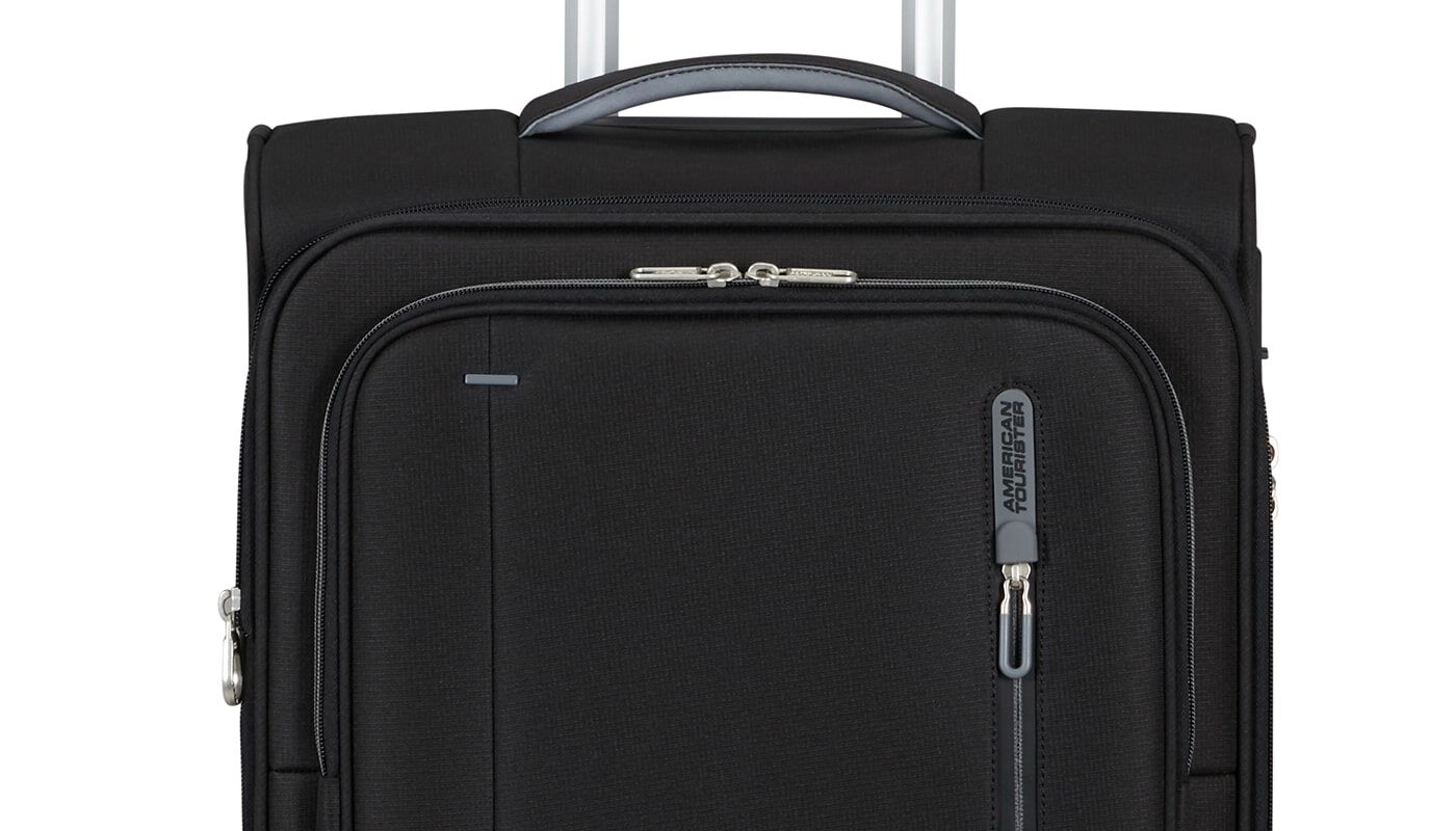 Poche avant de la valise American Tourister Cloudrider cabine extensible noire