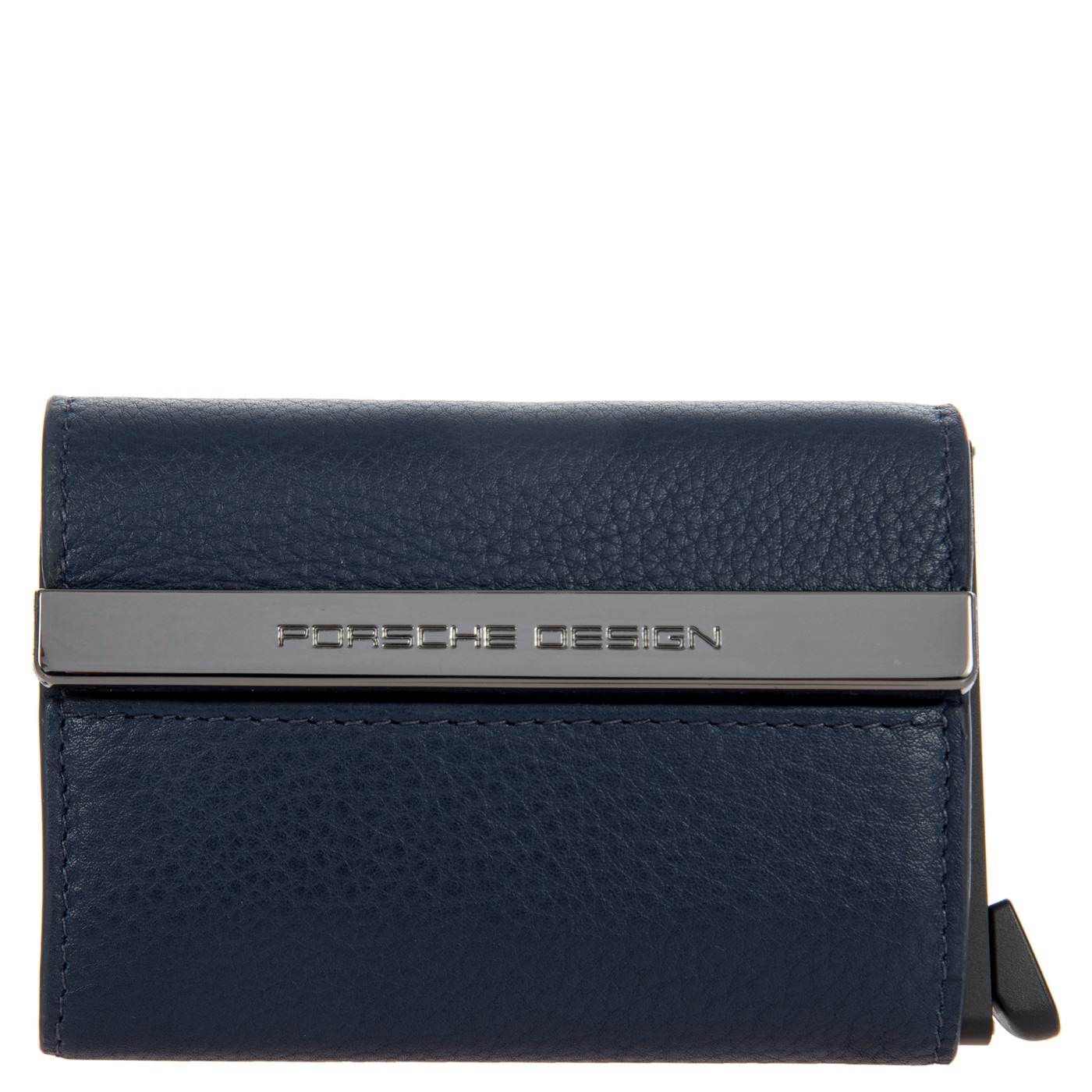 Porte-cartes Porsche Design x Secrid en cuir Bleu Fonc&eacute;