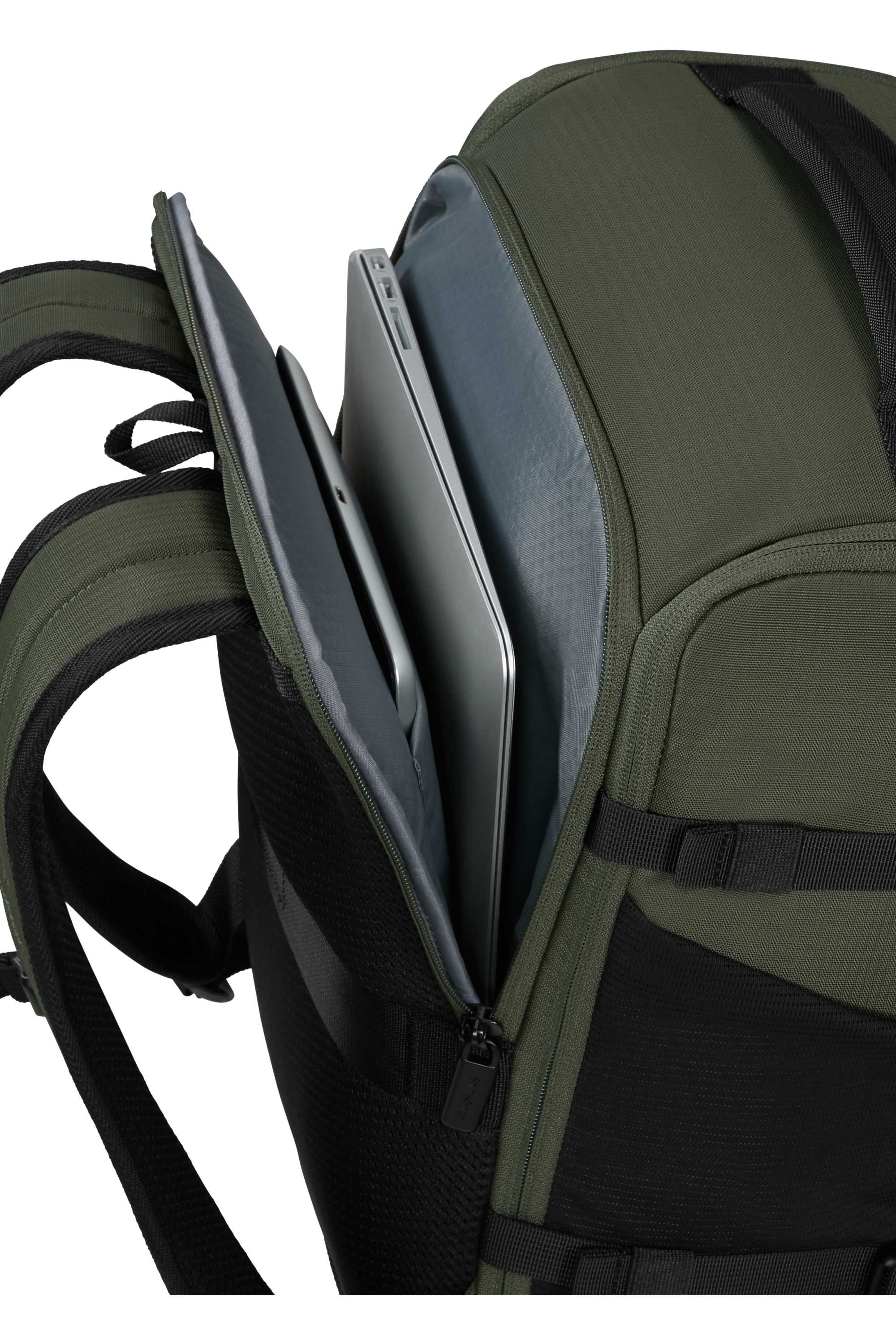 Compartiment du Samsonite 2FIT Climbing Ivy avec ordinateur et tablette