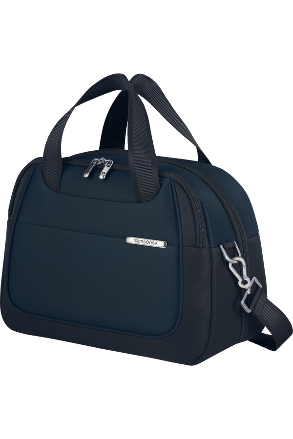 Vanity Samsonite D&rsquo;Lite bleu nuit avec poign&eacute;es et bandouli&egrave;re amovible
