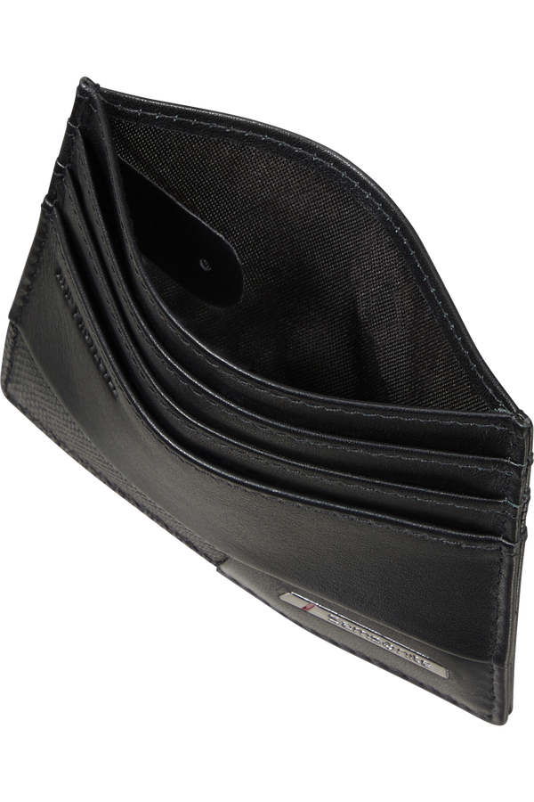Emplacements et ouverture centrale du porte-cartes Samsonite Pro-DLX 6 SLG