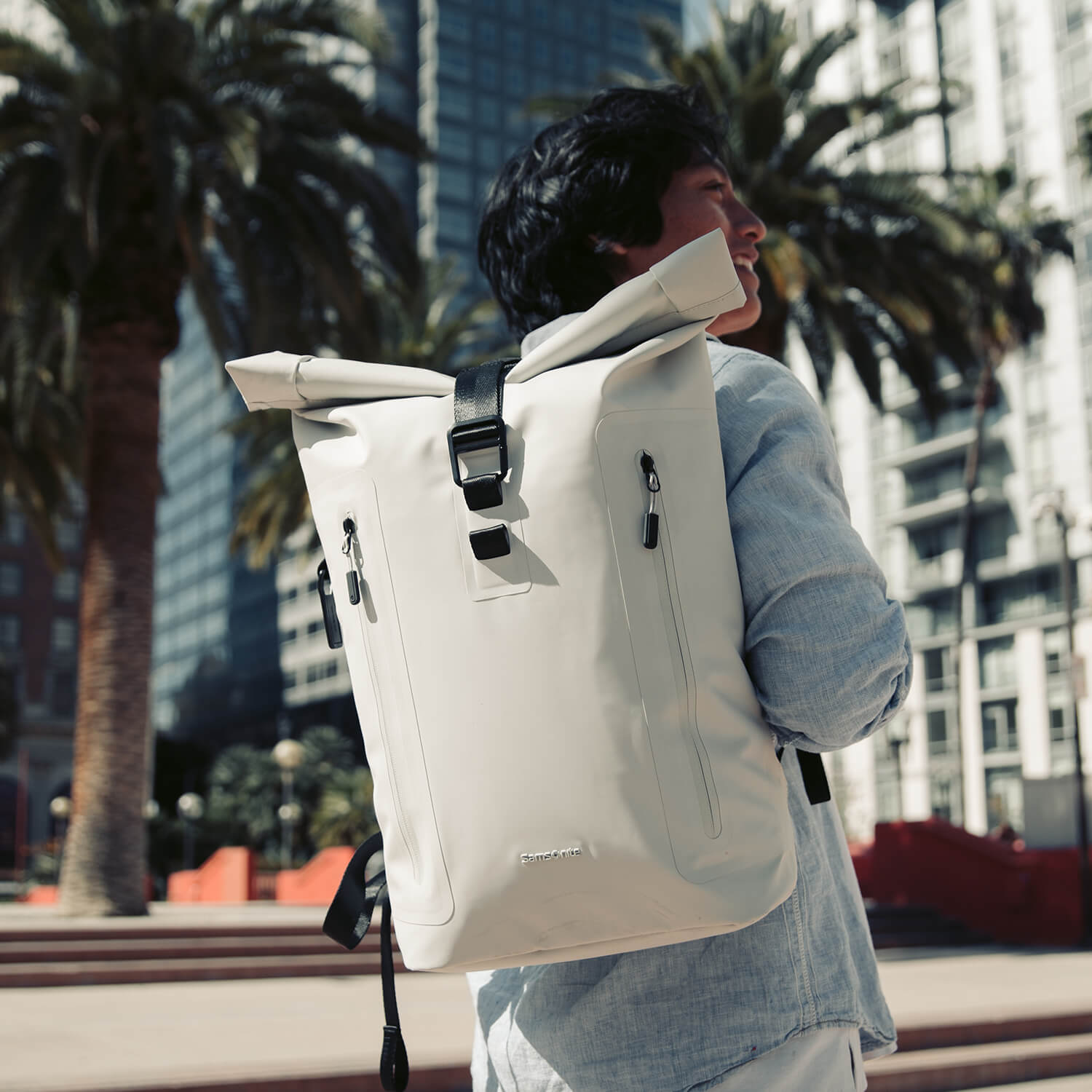 Sac &agrave; dos Samsonite Coatify Biz Rolltop port&eacute; en ville