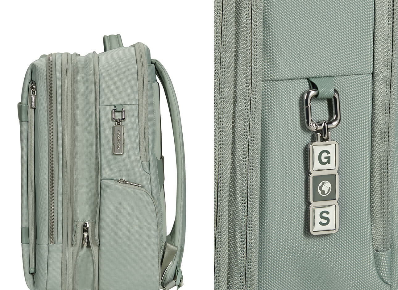 Étiquette personnalisée et profil du sac à dos Samsonite Image Biz M Thyme