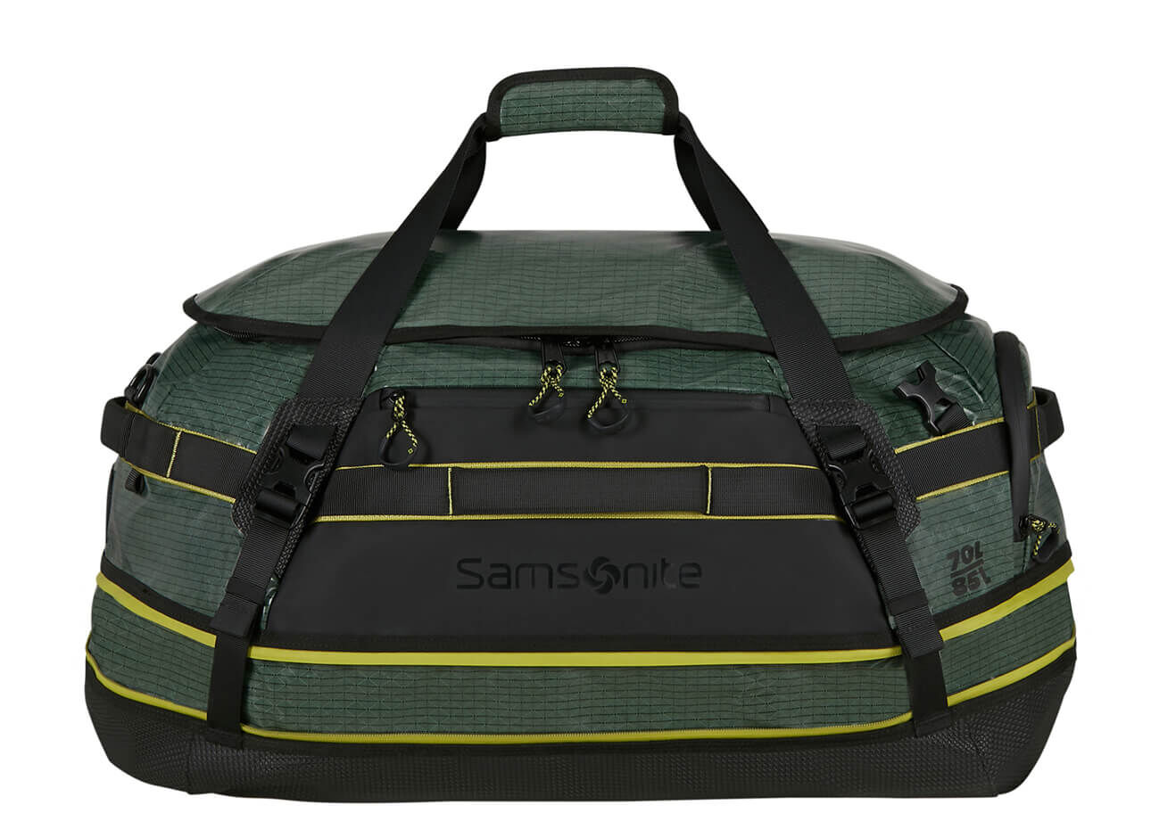 Soufflet d’extension ouvert du sac de voyage Samsonite Outtrax M 70 à 85 litres