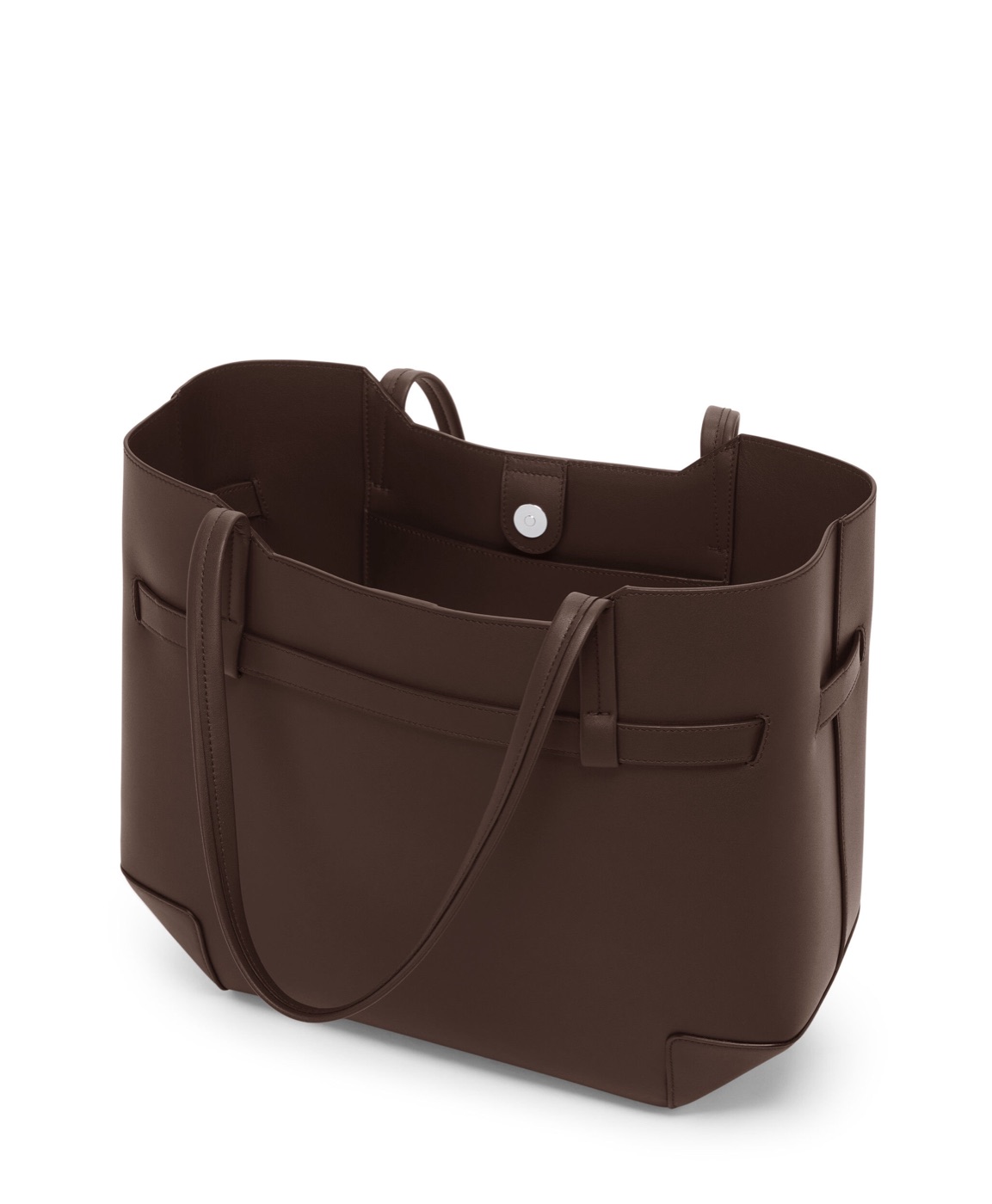 Volume et ouverture du cabas TUMI Adatto en cuir Wood
