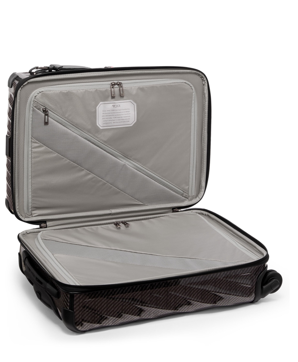 Panneaux intérieurs et poches zippées de la TUMI 19 Degree Lite cabine ouverte