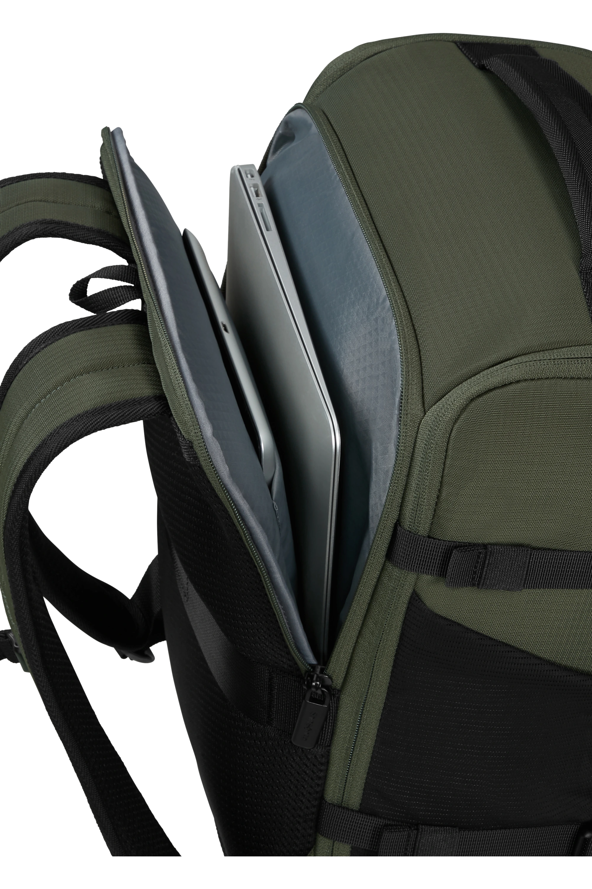 Compartiment du Samsonite 2FIT Climbing Ivy avec ordinateur et tablette