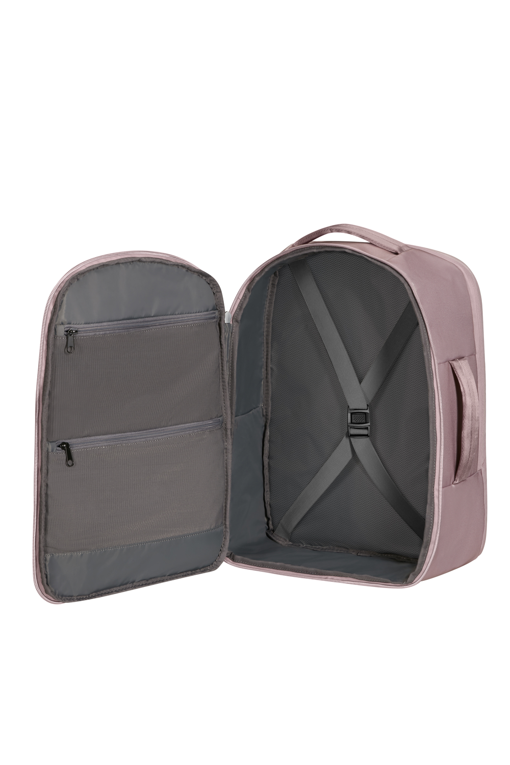 Intérieur du sac sous-siège M Guardit Classy 2.0 Stone Grey avec sangles croisées