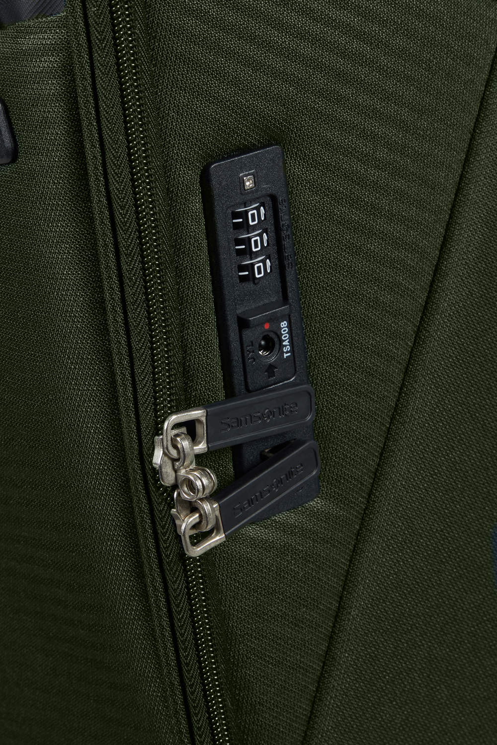 Serrure TSA de la Samsonite Litebeam Climbing Ivy avec tirettes verrouill&eacute;es