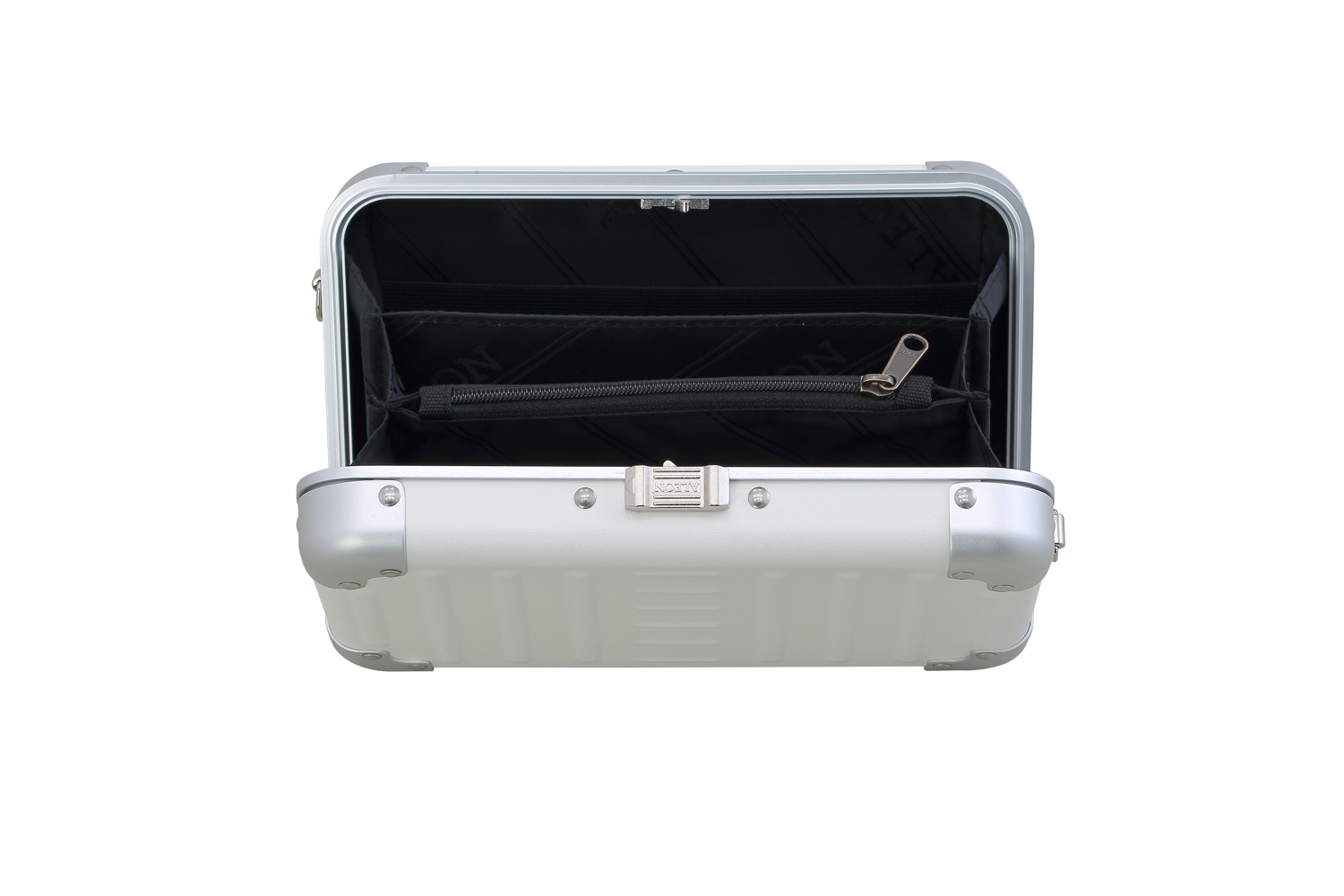 Mini sac Fortis fin ALEON Snow White ouvert sur ses poches intérieures