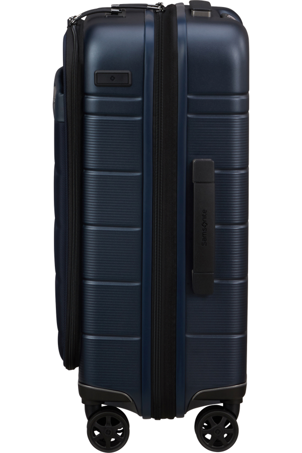 Vue de profil de la valise Samsonite Neopod avec poign&eacute;e lat&eacute;rale et soufflet d&rsquo;extension