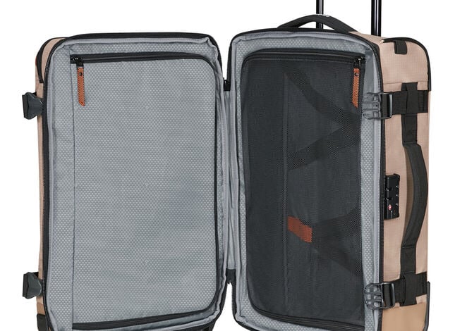 Compartiments intérieurs du sac de voyage à roulettes Samsonite Roadseeker