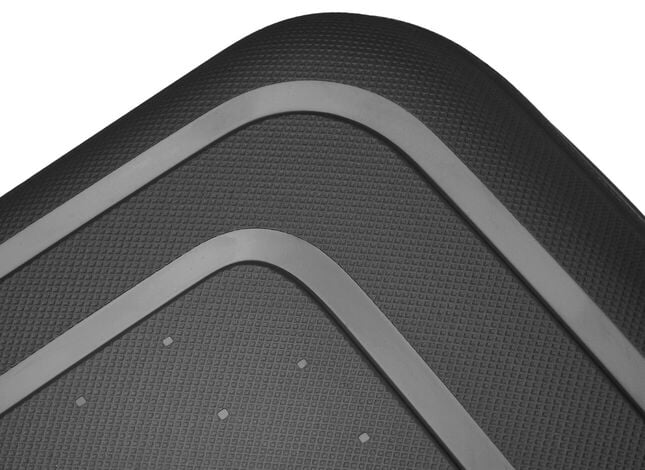 Gros plan sur la texture et les reliefs de la coque Flowlite Samsonite S’Cure