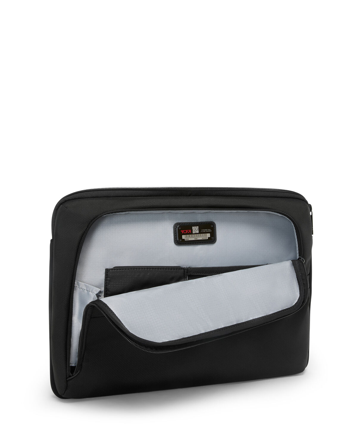 Housse ordinateur TUMI Alpha ouverte avec rangements