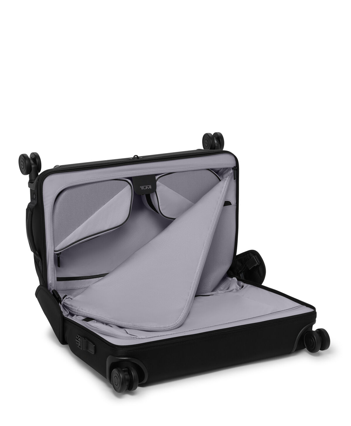 Porte-vêtements cabine TUMI Alpha à quatre roues ouvert