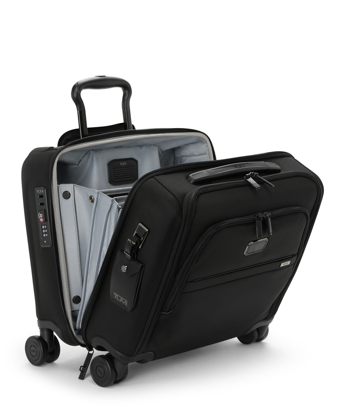 Ouverture et organisation du pilot case TUMI Alpha Compact noir