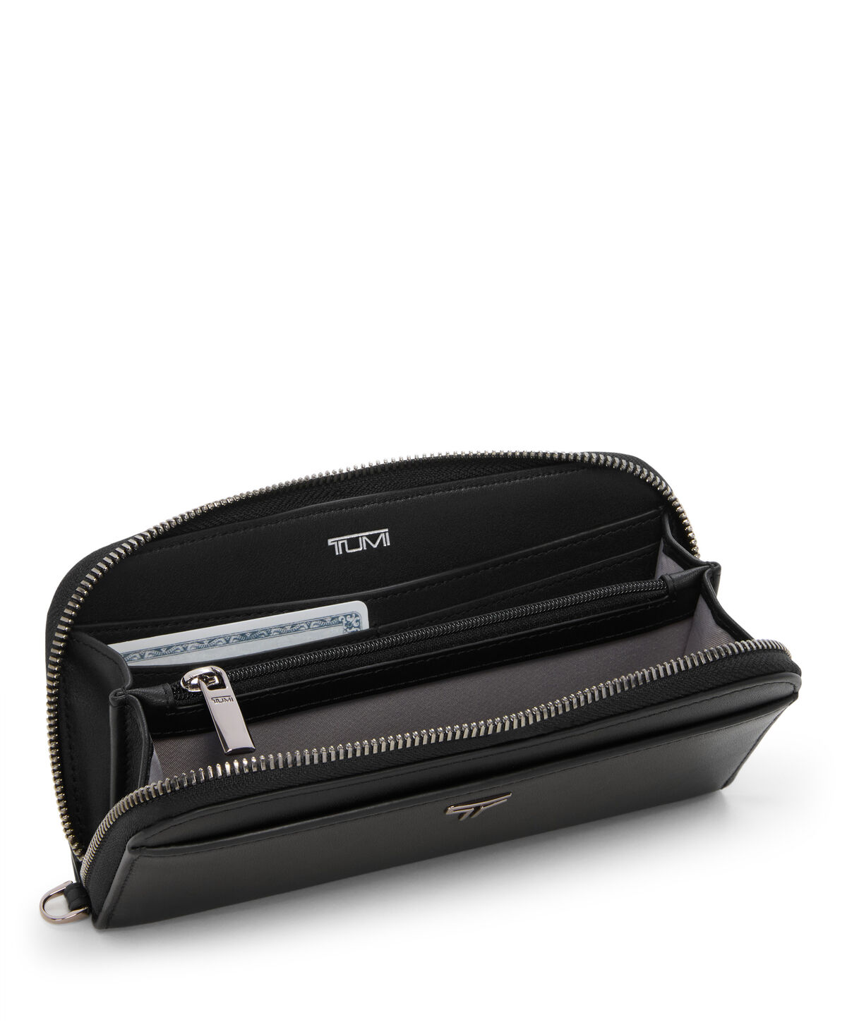Portefeuille TUMI Belden continental ouvert avec fermeture zipp&eacute;e