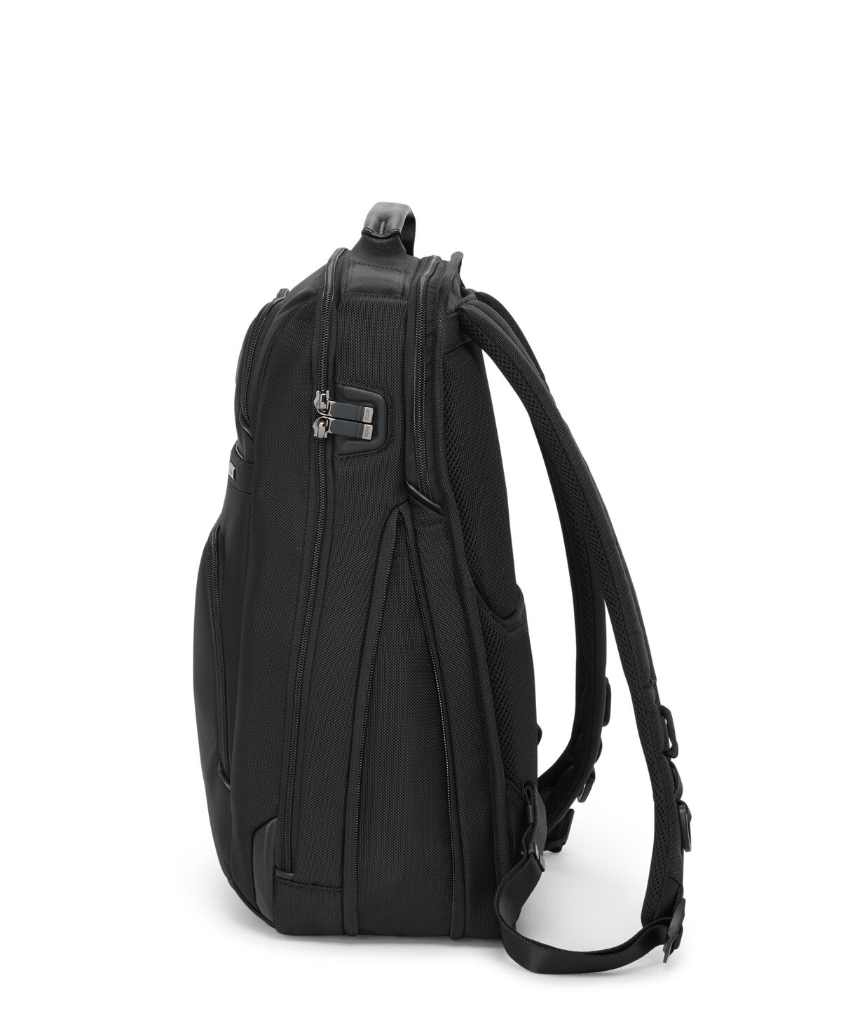 Profil du grand sac &agrave; dos extensible TUMI Alpha noir