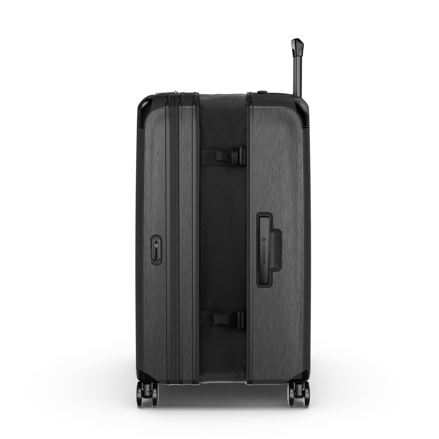 Victorinox Spectra Pro 75 cm Noir, vue de profil avec le soufflet d’extension déployé