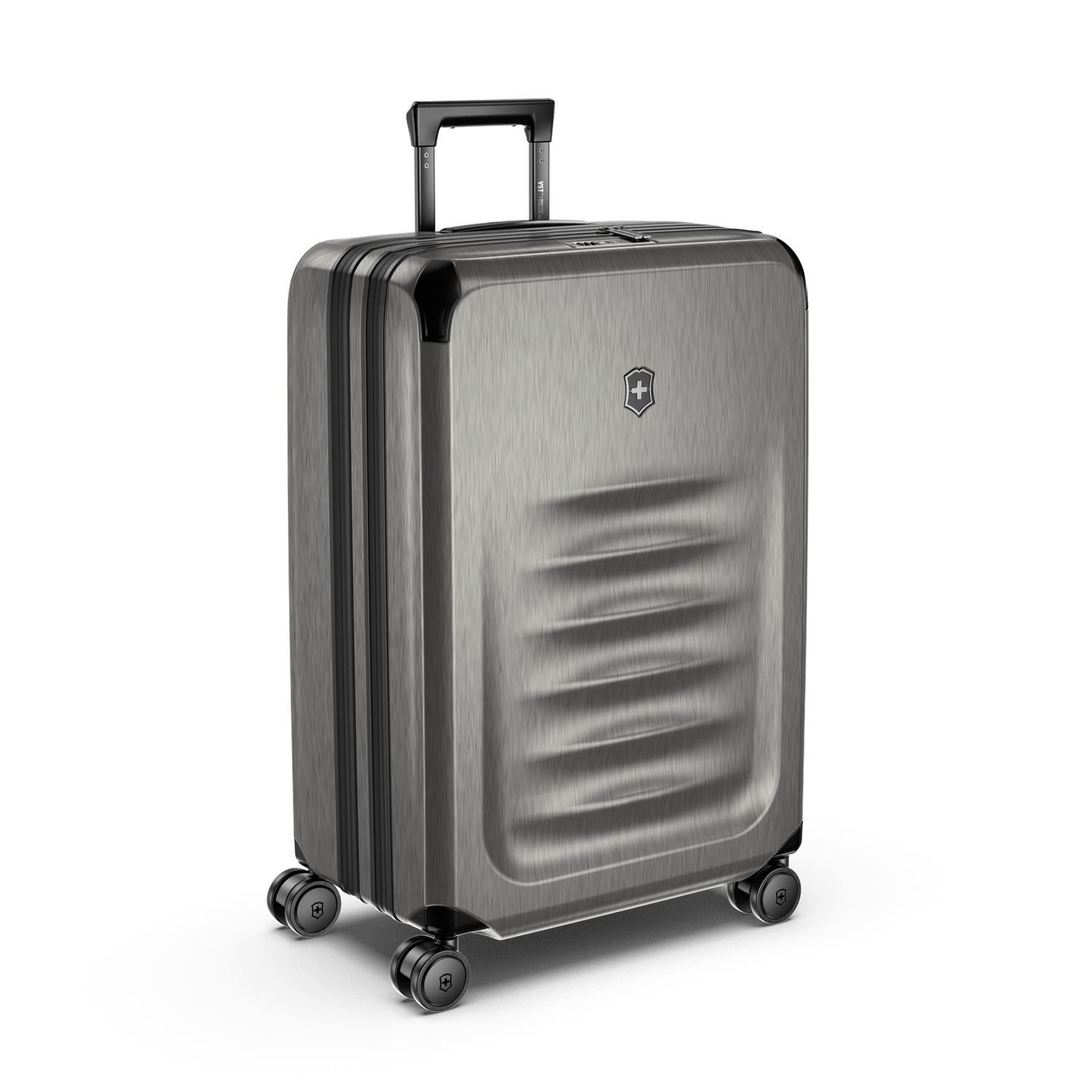 Victorinox Spectra Pro 69 cm Gris Titane, vue de trois quarts avant